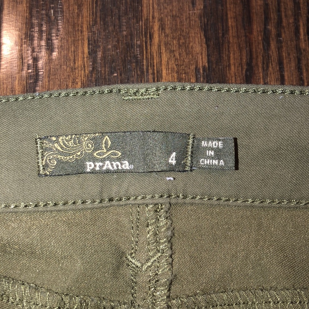 Prana olive green pants size 4 - Picture 3 of 5